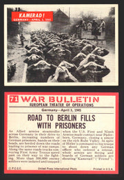 1965 War Bulletin Philadelphia Gum Vintage Trading Cards You Pick Singles #1-88 71   Kamerad!  - TvMovieCards.com