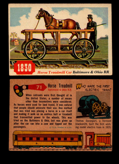 Rails And Sails 1955 Topps Vintage Card You Pick Singles #1-190 #71 Horse Treadmill  - TvMovieCards.com