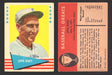 1961 Fleer Baseball Greats Trading Card You Pick Singles #1-#154 VG/EX 71 Eppa Rixey  - TvMovieCards.com