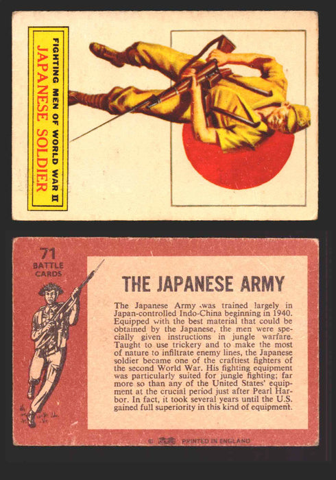 1965 Battle World War II A&BC Vintage Trading Card You Pick Singles #1-#73 71 The Japanese Army  - TvMovieCards.com