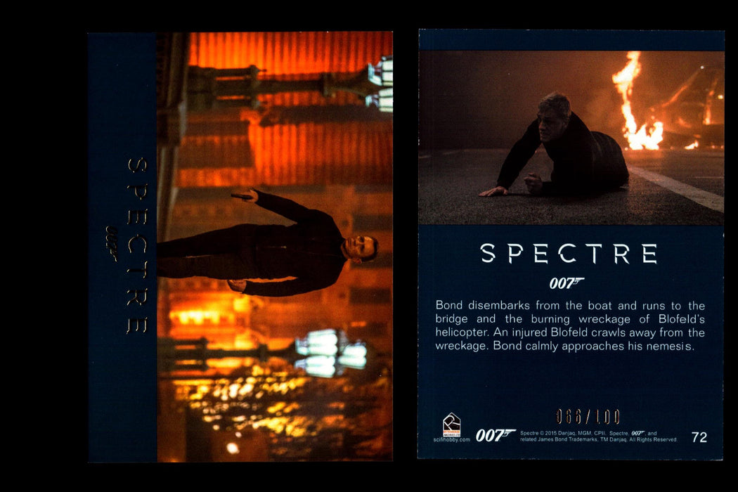 James Bond Archives 2016 Spectre Gold Parallel Card You Pick Singles #1-#76 #72  - TvMovieCards.com