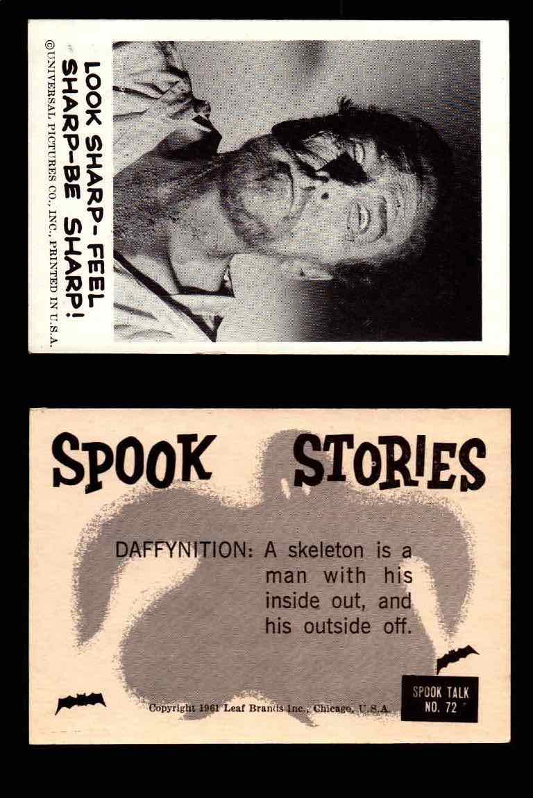 1961 Spook Stories Series 1 Leaf Vintage Trading Cards You Pick Singles #1-#72 #72  - TvMovieCards.com