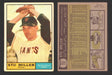 1961 Topps Baseball Trading Card You Pick Singles #1-#99 VG/EX #	72 Stu Miller - San Francisco Giants  - TvMovieCards.com