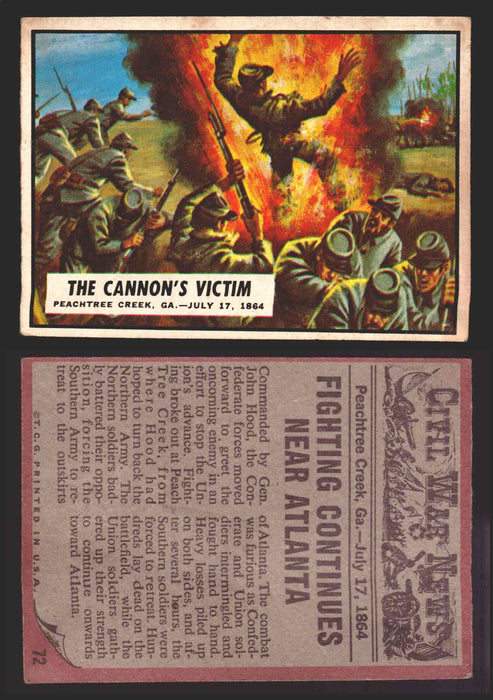 1962 Civil War News Topps TCG Trading Card You Pick Single Cards #1 - 88   - TvMovieCards.com