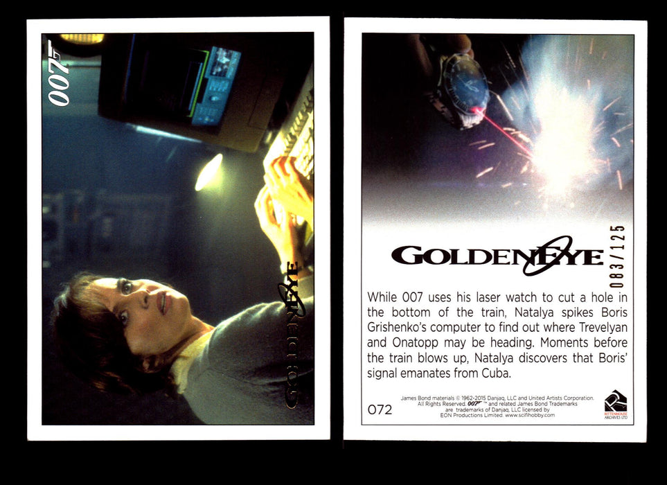 James Bond Archives 2015 Goldeneye Gold Parallel Card You Pick Single #1-#102 #72  - TvMovieCards.com