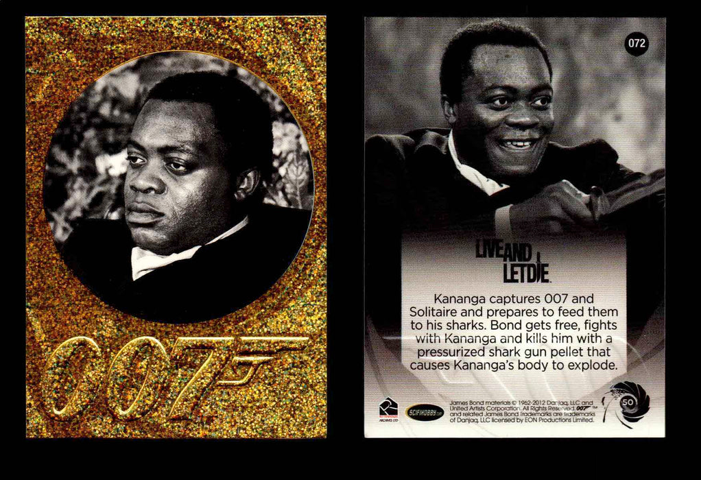 James Bond 50th Anniversary Series Two Gold Parallel Chase Card Singles #2-198 #72  - TvMovieCards.com