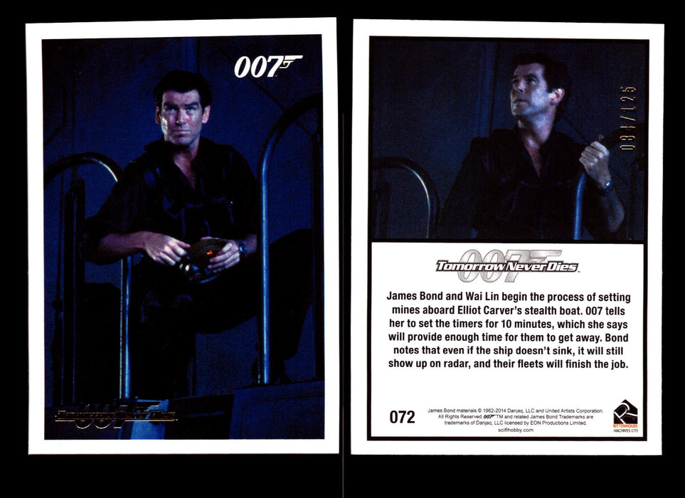 James Bond Archives 2014 Tomorrow Never Dies Gold Parallel Card You Pick Singles #72  - TvMovieCards.com