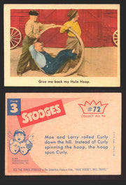 1959 Three 3 Stooges Fleer Vintage Trading Cards You Pick Singles #1-96 #72  - TvMovieCards.com