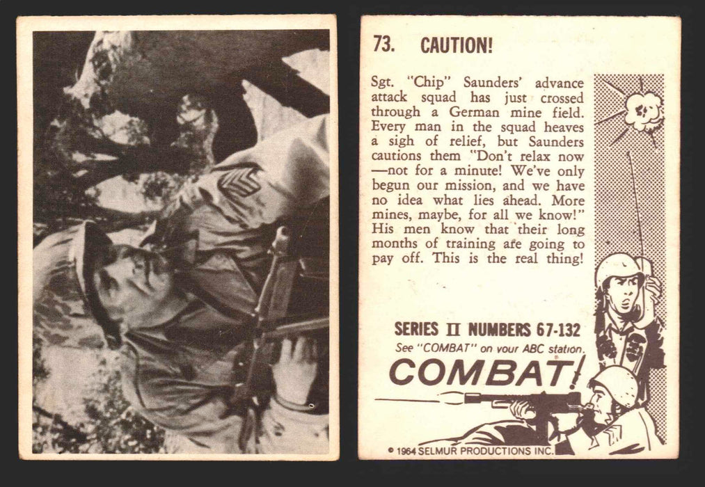 1964 Combat Series II Donruss Selmur Vintage Card You Pick Singles #67-132 73   Caution!  - TvMovieCards.com
