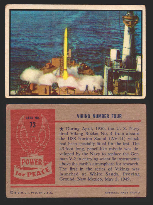 1954 Power For Peace Vintage Trading Cards You Pick Singles #1-96 73   Viking Number Four  - TvMovieCards.com