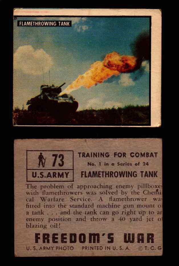1950 Freedom's War Korea Topps Vintage Trading Cards You Pick Singles #1-100 #73  - TvMovieCards.com