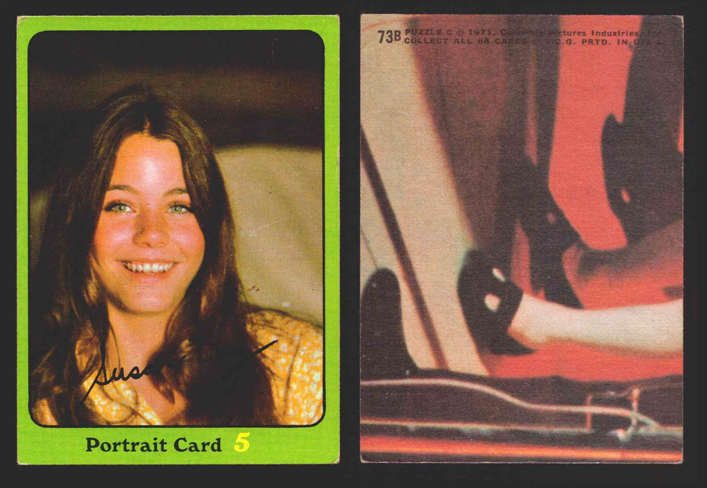 1971 The Partridge Family Series 3 Green You Pick Single Cards #1-88B Topps USA #	73B   Portrait Card  5: Susan Dey  - TvMovieCards.com