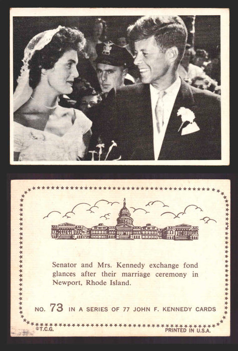 1964 The Story of John F. Kennedy JFK Topps Trading Card You Pick Singles #1-77 #73  - TvMovieCards.com