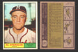 1961 Topps Baseball Trading Card You Pick Singles #1-#99 VG/EX #	73 Al Spangler - Milwaukee Braves  - TvMovieCards.com
