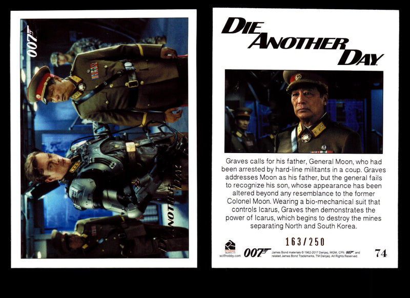 James Bond Archives 2017 Final Edition Die Another Day Gold Parallel Card Single - TvMovieCards.com