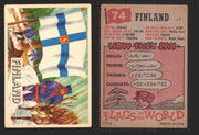 1956 Flags of the World Vintage Trading Cards You Pick Singles #1-#80 Topps 74	Finland  - TvMovieCards.com
