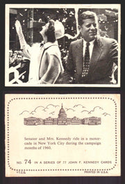 1964 The Story of John F. Kennedy JFK Topps Trading Card You Pick Singles #1-77 #74  - TvMovieCards.com