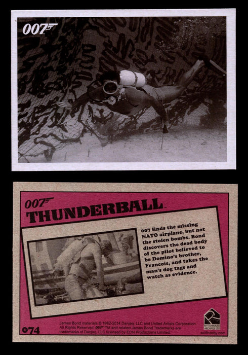 James Bond Archives 2014 Thunderball Throwback You Pick Single Card #1-99 #74  - TvMovieCards.com