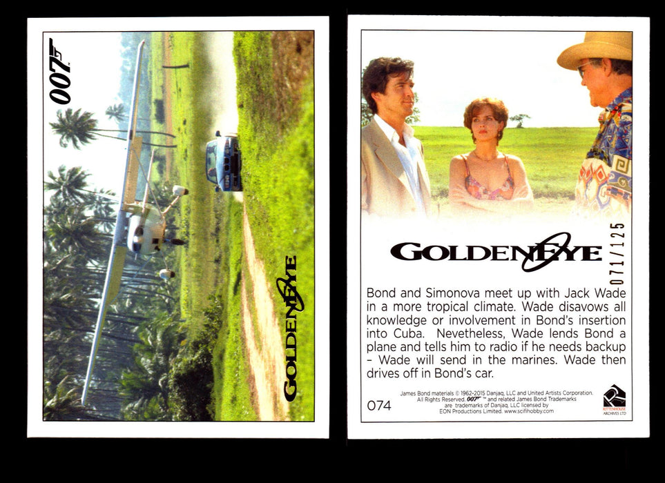 James Bond Archives 2015 Goldeneye Gold Parallel Card You Pick Single #1-#102 #74  - TvMovieCards.com