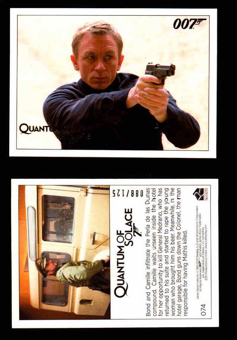 James Bond Archives Quantum of Solace Gold Parallel You Pick Single Cards #1-90 #74  - TvMovieCards.com