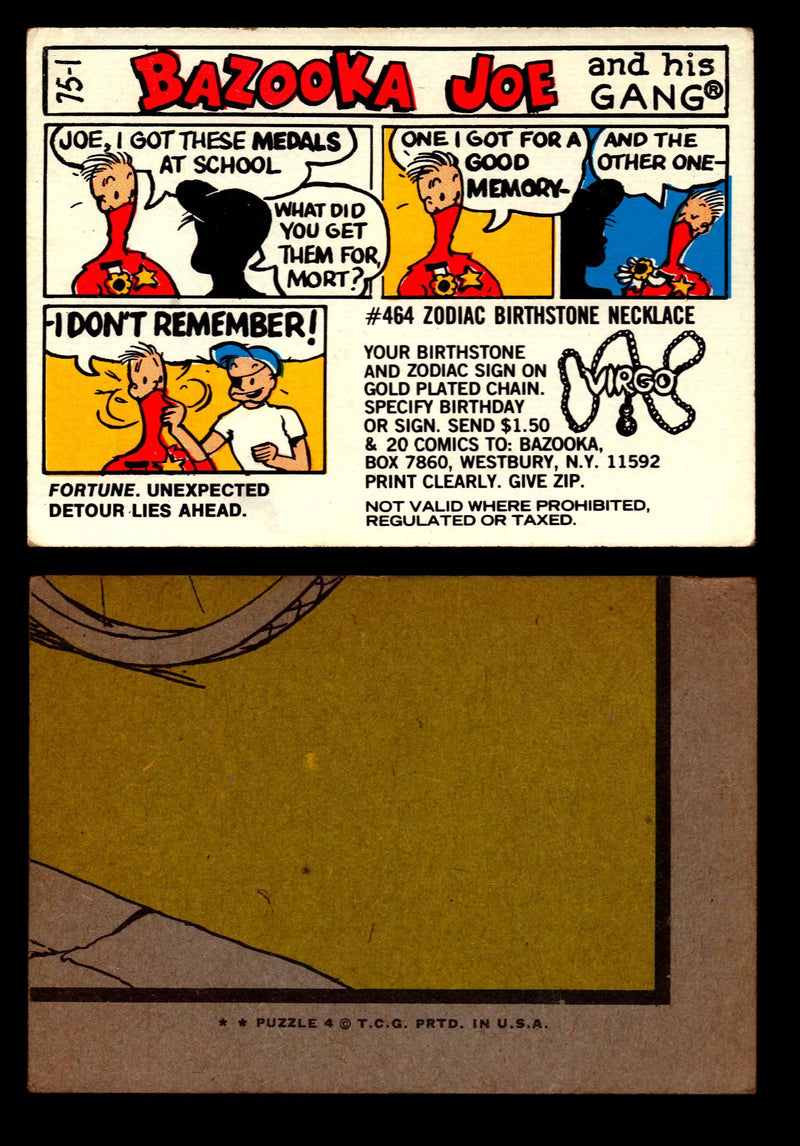 Bazooka Joe and His Gang 1970s Topps Vintage Trading Cards You Pick Singles 75-1  - TvMovieCards.com