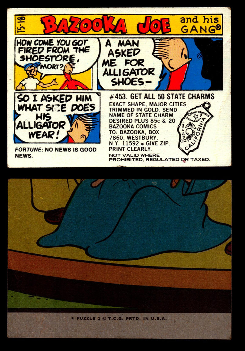Bazooka Joe and His Gang 1970s Topps Vintage Trading Cards You Pick Singles 75-18  - TvMovieCards.com