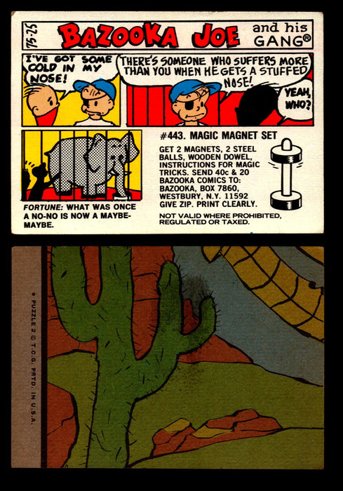 Bazooka Joe and His Gang 1970s Topps Vintage Trading Cards You Pick Singles 75-25  - TvMovieCards.com