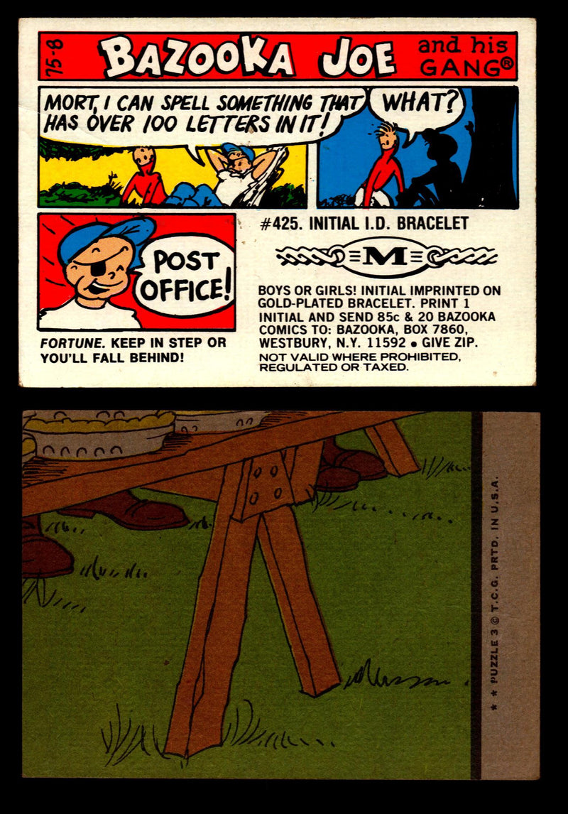 Bazooka Joe and His Gang 1970s Topps Vintage Trading Cards You Pick Singles 75-8  - TvMovieCards.com