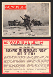 1965 War Bulletin Philadelphia Gum Vintage Trading Cards You Pick Singles #1-88 75   Run For The Hills  - TvMovieCards.com