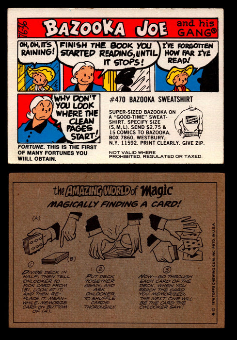 Bazooka Joe and His Gang 1970s Topps Vintage Trading Cards You Pick Singles 76-36  - TvMovieCards.com