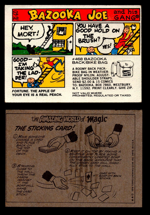 Bazooka Joe and His Gang 1970s Topps Vintage Trading Cards You Pick Singles 76-60  - TvMovieCards.com