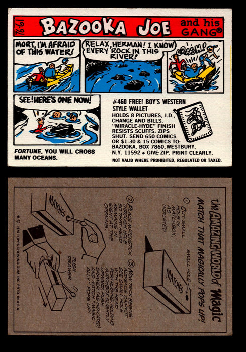 Bazooka Joe and His Gang 1970s Topps Vintage Trading Cards You Pick Singles 76-61  - TvMovieCards.com