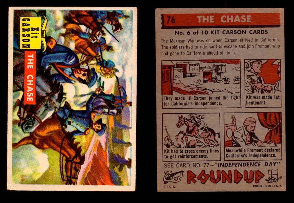 1956 Western Roundup Topps Vintage Trading Cards You Pick Singles #1-80 #76  - TvMovieCards.com