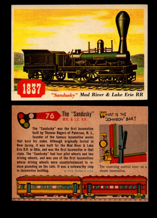 Rails And Sails 1955 Topps Vintage Card You Pick Singles #1-190 #76 The "Sandusky"  - TvMovieCards.com