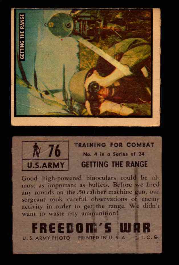 1950 Freedom's War Korea Topps Vintage Trading Cards You Pick Singles #1-100 #76  - TvMovieCards.com