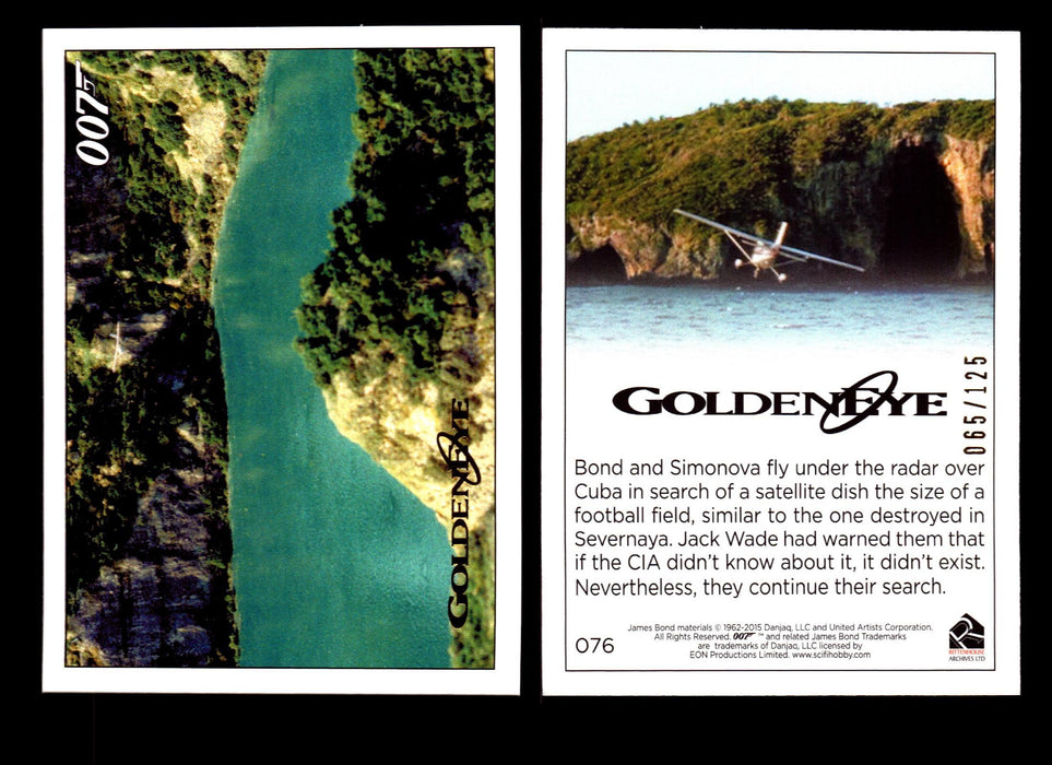 James Bond Archives 2015 Goldeneye Gold Parallel Card You Pick Single #1-#102 #76  - TvMovieCards.com