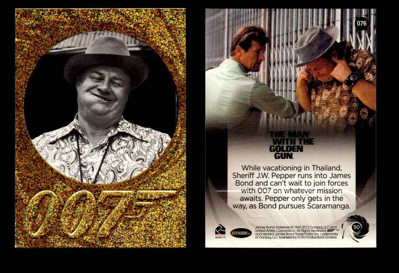James Bond 50th Anniversary Series Two Gold Parallel Chase Card Singles #2-198 #76  - TvMovieCards.com