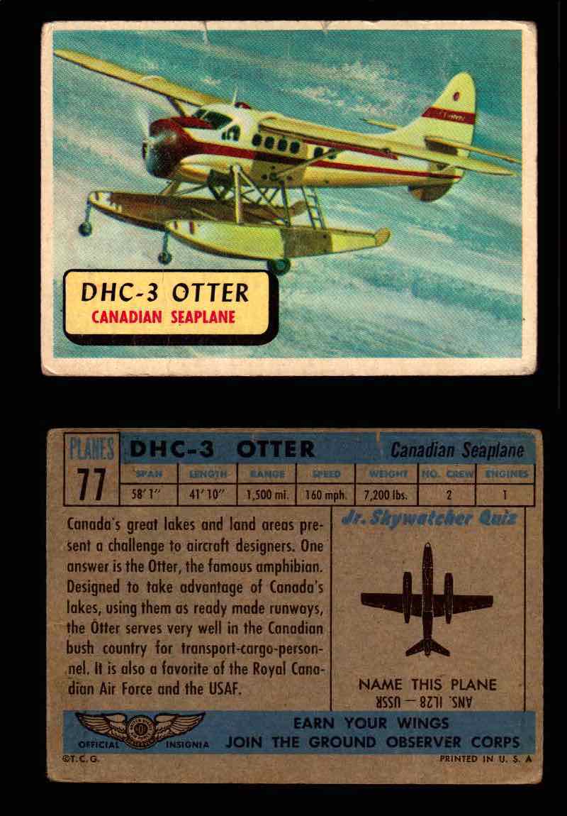 1957 Planes Series II Topps Vintage Card You Pick Singles #61-120 #77  - TvMovieCards.com