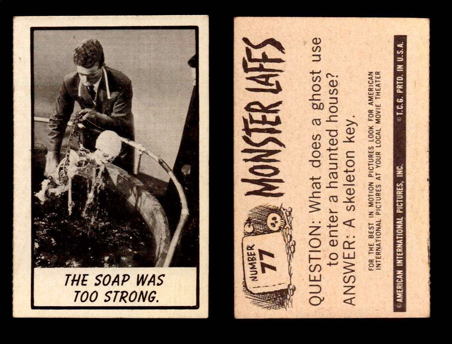 1966 Monster Laffs Midgee Vintage Trading Card You Pick Singles #1-108 Horror #77  - TvMovieCards.com
