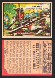 Civil War News Vintage Trading Cards A&BC Gum You Pick Singles #1-88 1965 77   Trapped  - TvMovieCards.com