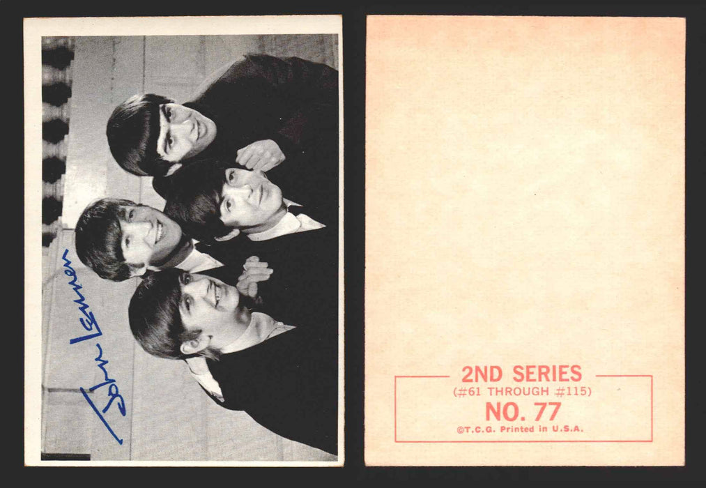 Beatles Series 2 Topps 1964 Vintage Trading Cards You Pick Singles #61-#115 #77  - TvMovieCards.com