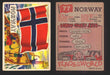 1956 Flags of the World Vintage Trading Cards You Pick Singles #1-#80 Topps 77	Norway  - TvMovieCards.com