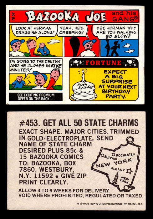 Bazooka Joe and His Gang 1970s Topps Vintage Trading Cards You Pick Singles 78-37  - TvMovieCards.com