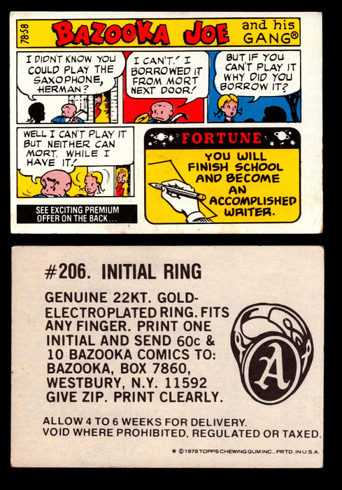 Bazooka Joe and His Gang 1970s Topps Vintage Trading Cards You Pick Singles 78-58  - TvMovieCards.com