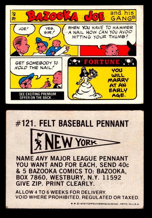Bazooka Joe and His Gang 1970s Topps Vintage Trading Cards You Pick Singles 78-65  - TvMovieCards.com