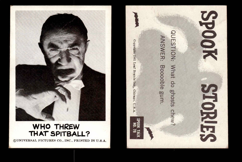 1961 Spook Stories Series 2 Leaf Vintage Trading Cards You Pick Singles #72-#144 #78  - TvMovieCards.com