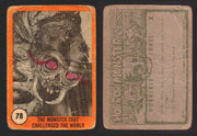 1961 Horror Monsters Series 2 Orange Trading Card You Pick Singles 67-146 NuCard 78   The Monster that Challenged the World  - TvMovieCards.com
