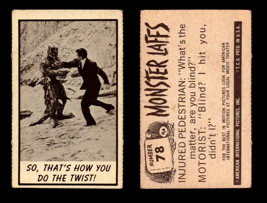 1966 Monster Laffs Midgee Vintage Trading Card You Pick Singles #1-108 Horror #78  - TvMovieCards.com