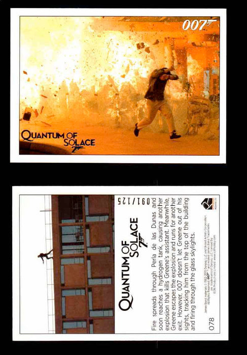 James Bond Archives Quantum of Solace Gold Parallel You Pick Single Cards #1-90 #78  - TvMovieCards.com