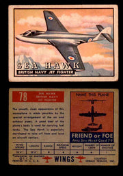 1952 Wings Topps TCG Vintage Trading Cards You Pick Singles #1-100 #78  - TvMovieCards.com